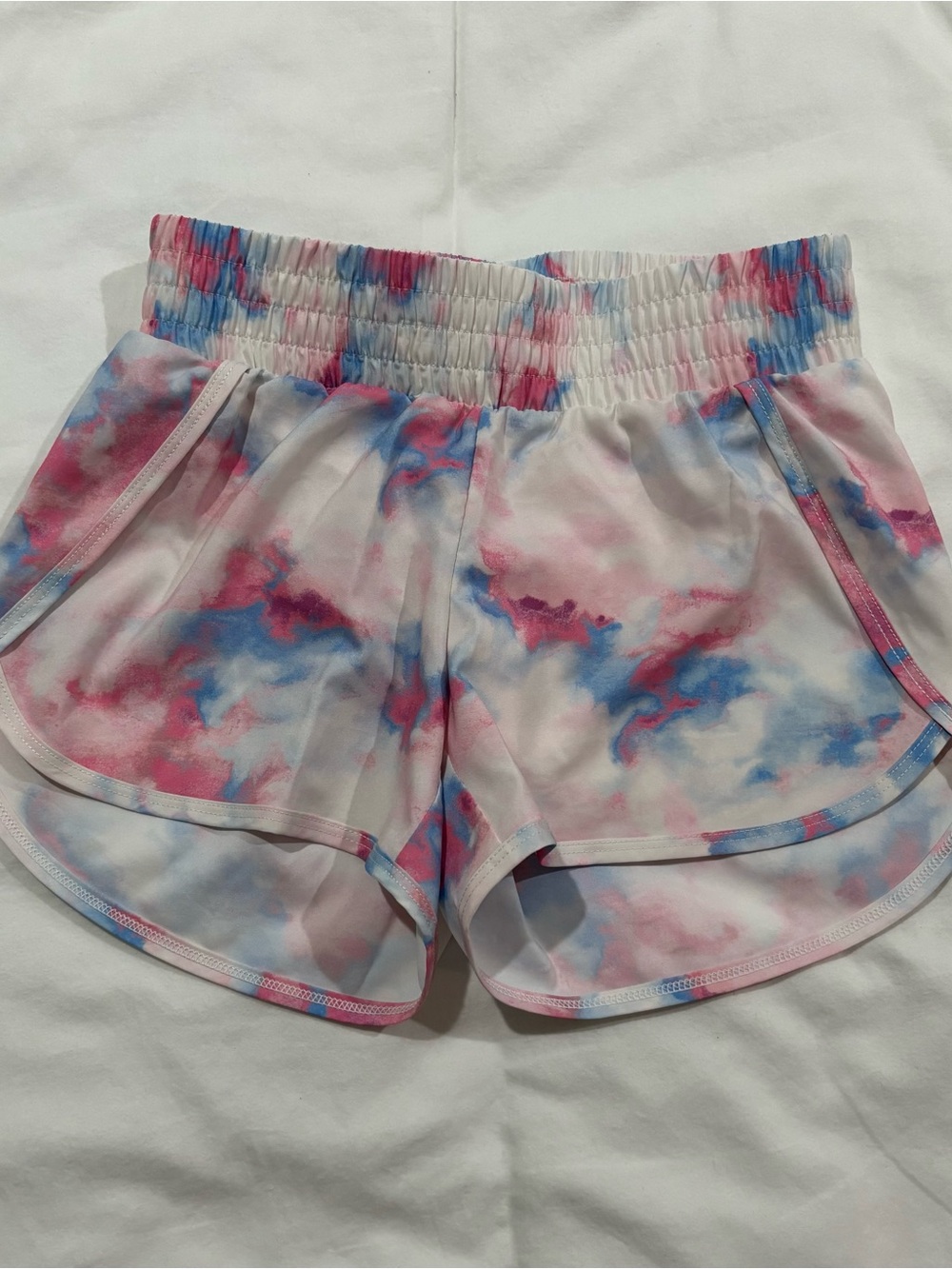 all in motion Pink & Blue Tie-Dye Athletic Shorts
